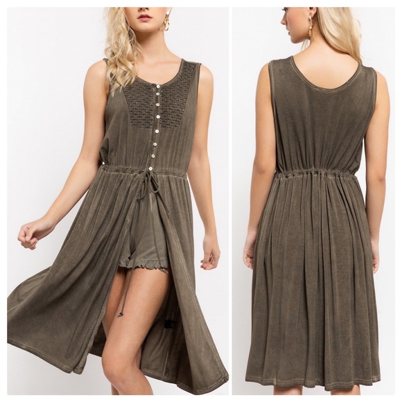 POL Jackets & Blazers - Taylor Burnout Boho Long Vest